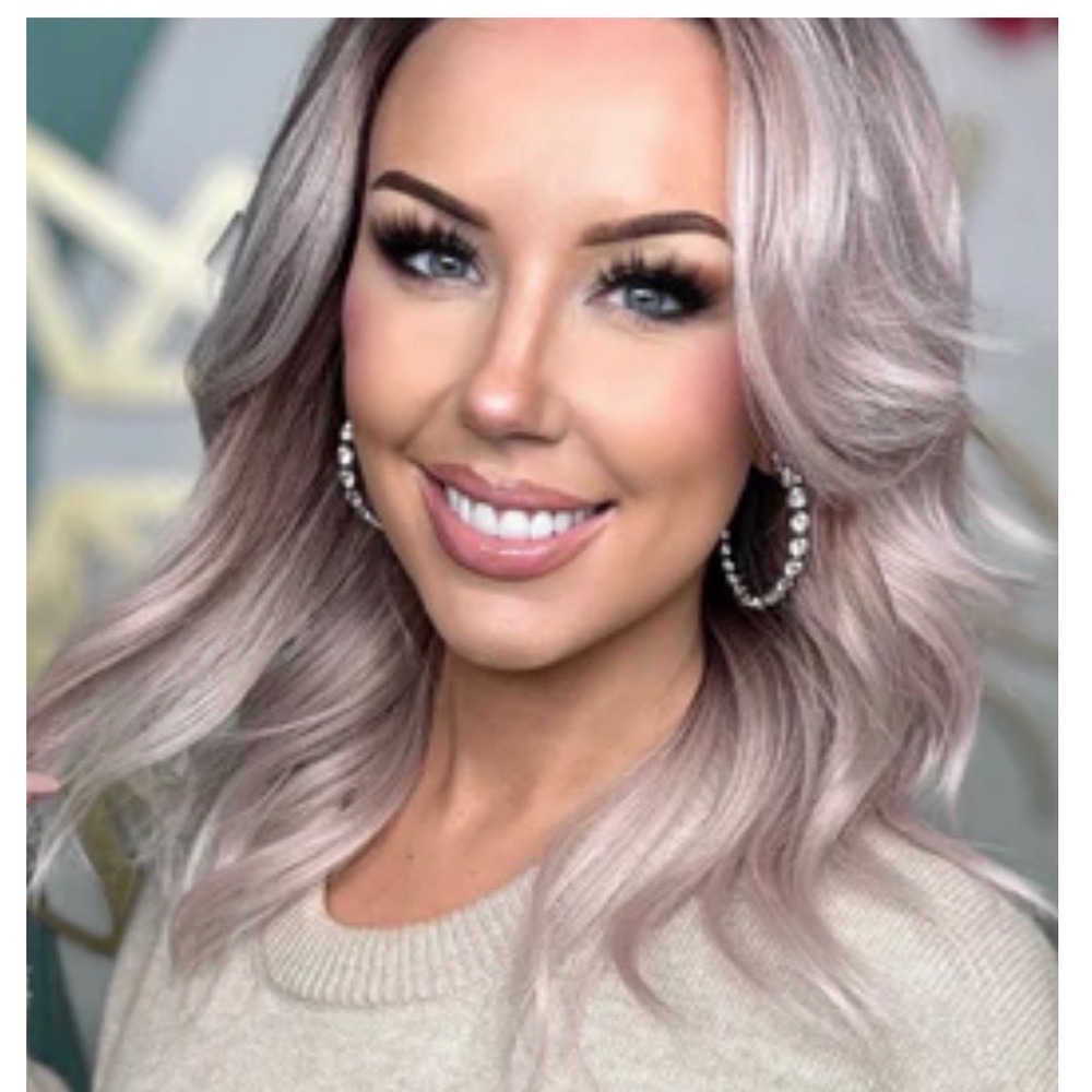 Chelsea Smith Crowns Clio Blonde Ombre Lace Front Synthetic Wavy Mid-Length Wig